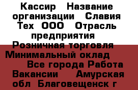 Кассир › Название организации ­ Славия-Тех, ООО › Отрасль предприятия ­ Розничная торговля › Минимальный оклад ­ 15 000 - Все города Работа » Вакансии   . Амурская обл.,Благовещенск г.